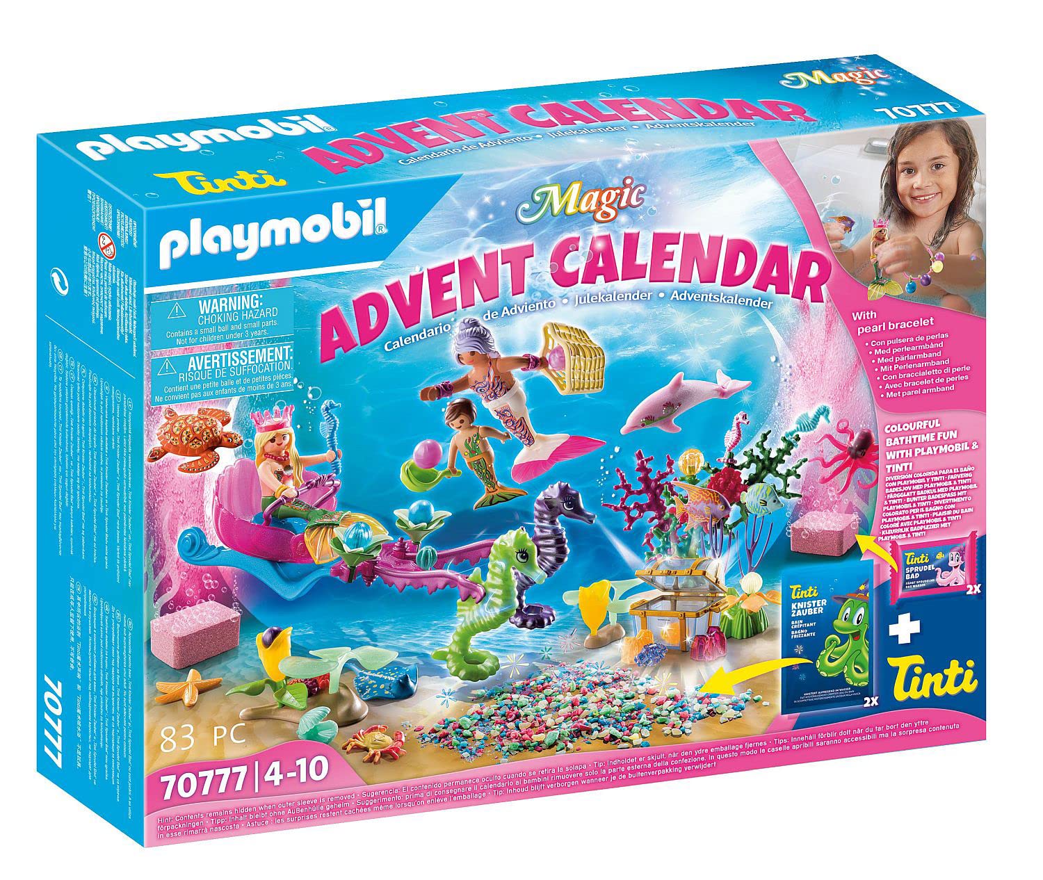 Playmobil 70777 Advent Calendar Bath Game Mermaid World Magic Christmas Christmas Advent Calendar