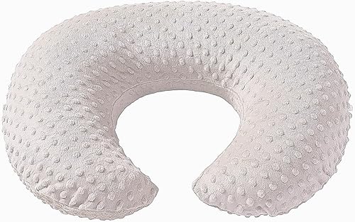 Miniatura 2 de Funda de almohada de lactancia con puntos, funda de felpa transpirable para almohada de lactancia, se adapta a la almohada de lactancia,
