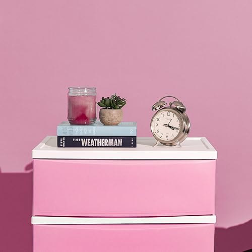 Miniatura 8 de IRIS USA Organizador de almacenamiento de cajones de plástico, 4 cajones, para suministros de arte, baño, dormitorio, cuarto de servicio, ancho,