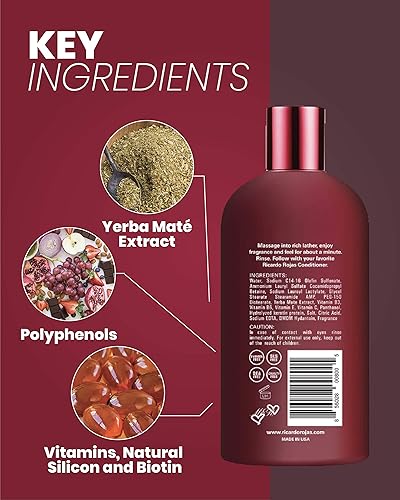 Miniatura 4 de Ricardo Rojas Haircare Yerba Mate Super Shine Champú para todo tipo de cabello  Ligero y limpiador para uso diario  10 fl oz10.0 fl oz