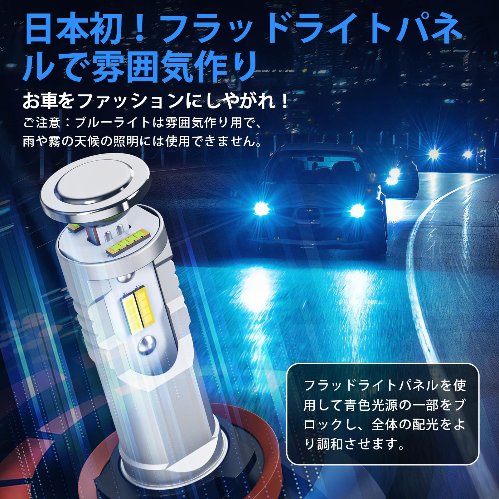 Amazon | 【2023年斬新なデザイン！】SUPAREE h8 led フォグ 3色