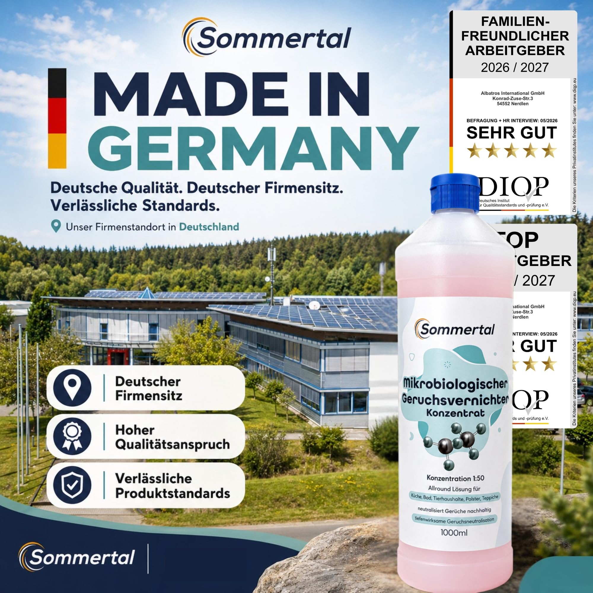 Sommertal Mikrobiologischer Geruchsvernichter Konzentrat 4L – 1:50