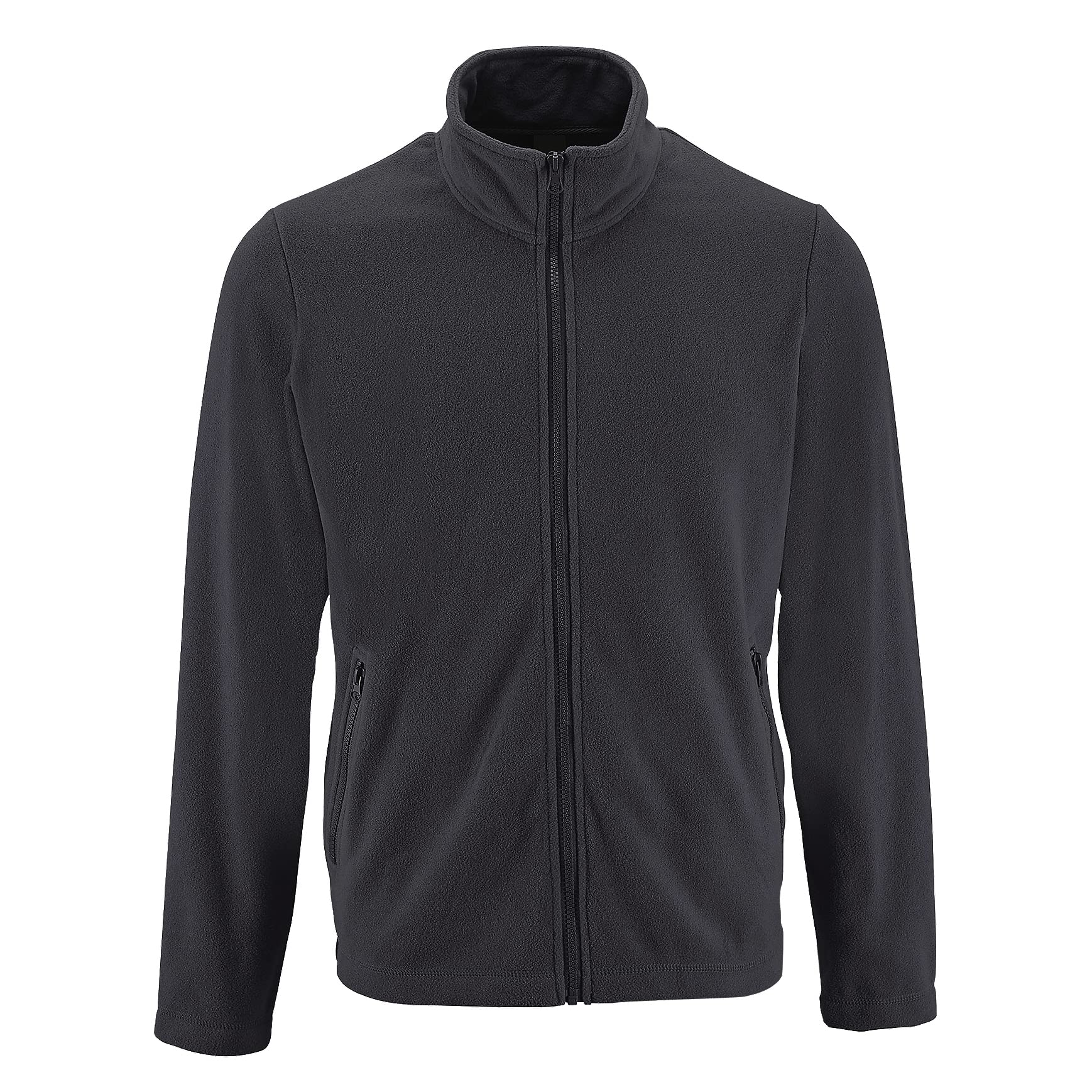 SOLS Mens Norman Fleece Jacket (XL) (Charcoal)