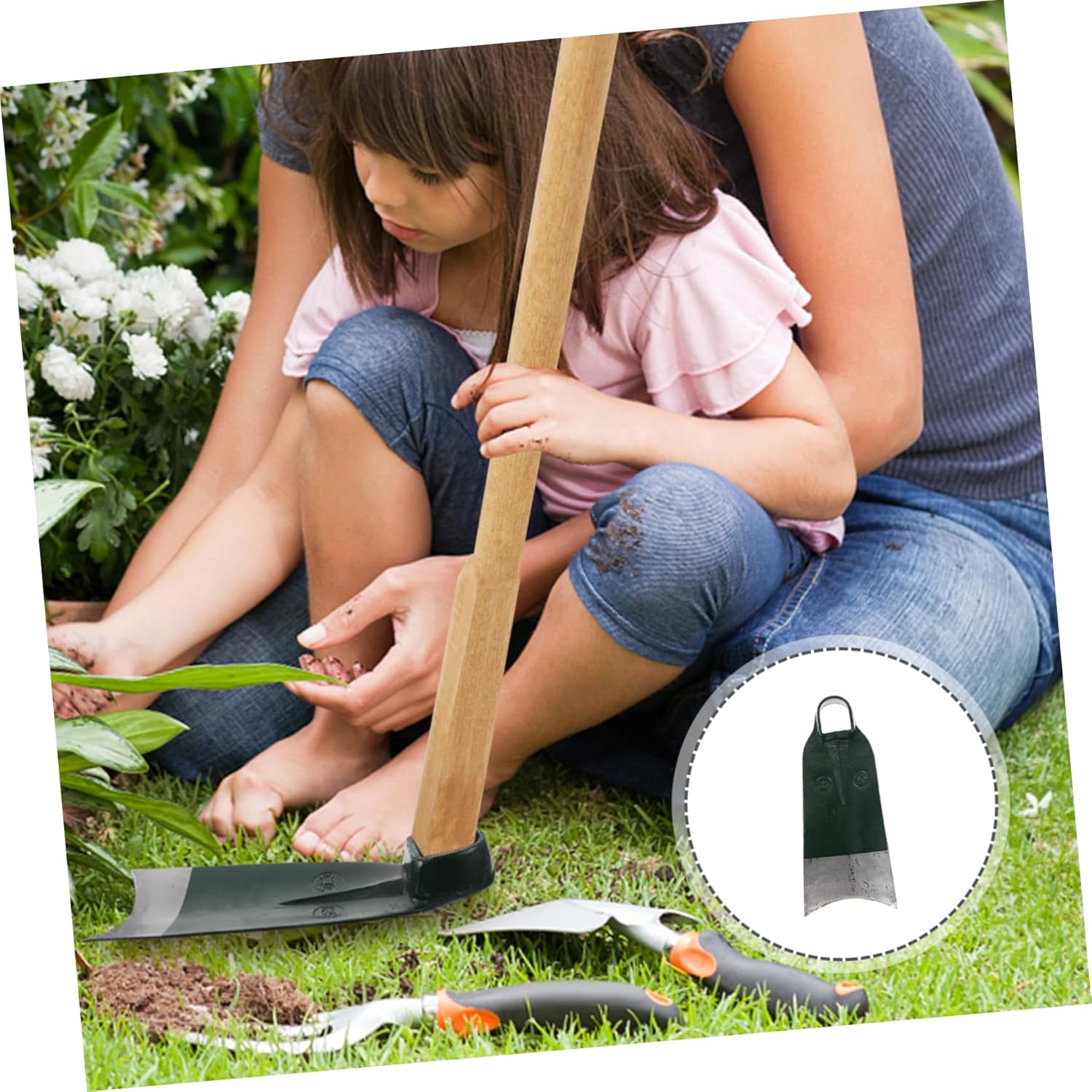 Durable Stainless Steel Hoe Head Sturdy Gardening Tool for Digging Loosening Soil and Bonsai Transplanting Lightweight and Efficient for Home Flower Planting and Weeding