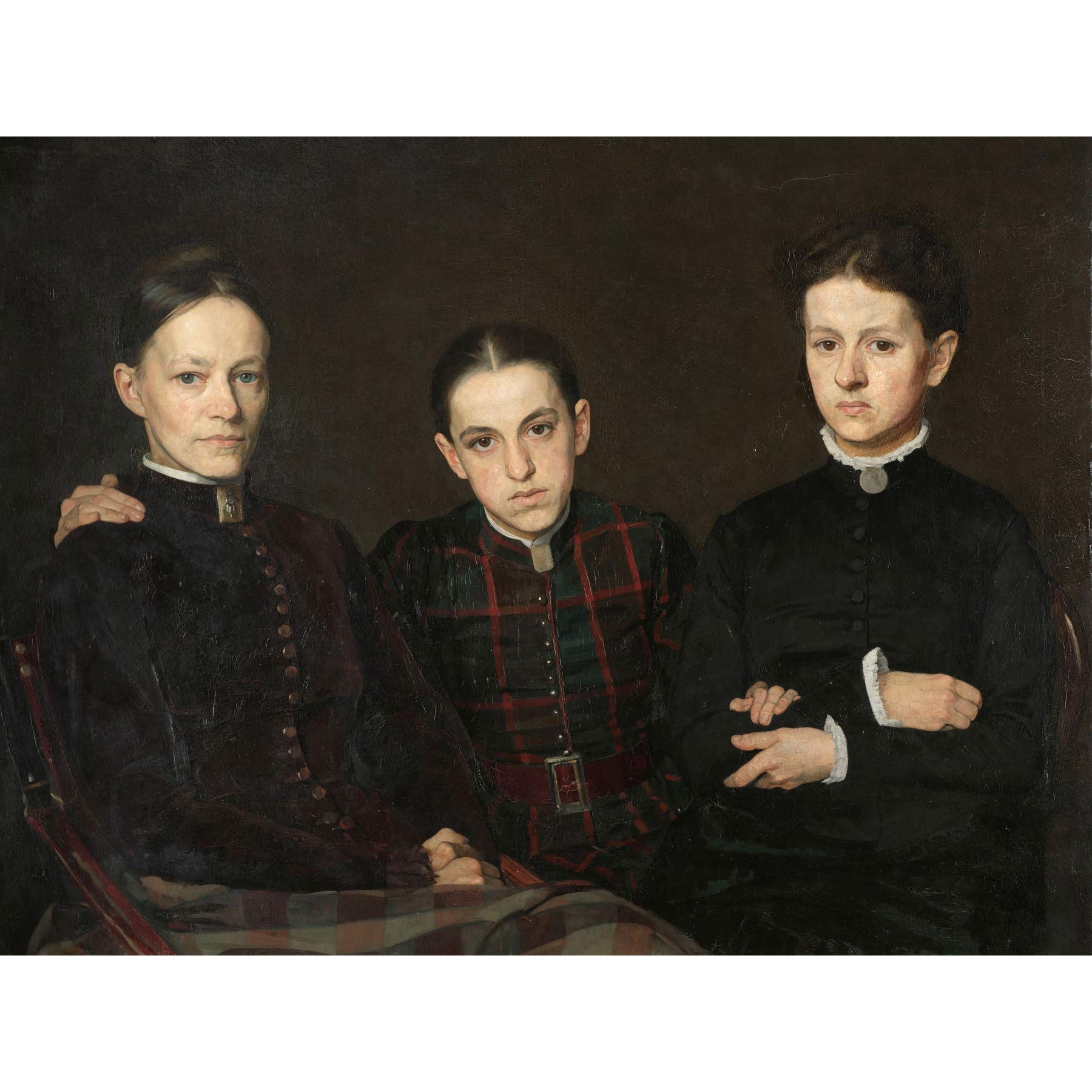 Artery8 Veth Portrait Cornelia Clara Johanna Premium Wall Art Canvas Print 18X24 Inch