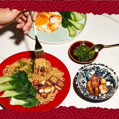 Miniatura 9 de A-Sha Fideos ramen saludables – Paquete de salsa original incluido, fideos instantáneos secos al aire de primera calidad – 24 paquetes, 3.35 onzas