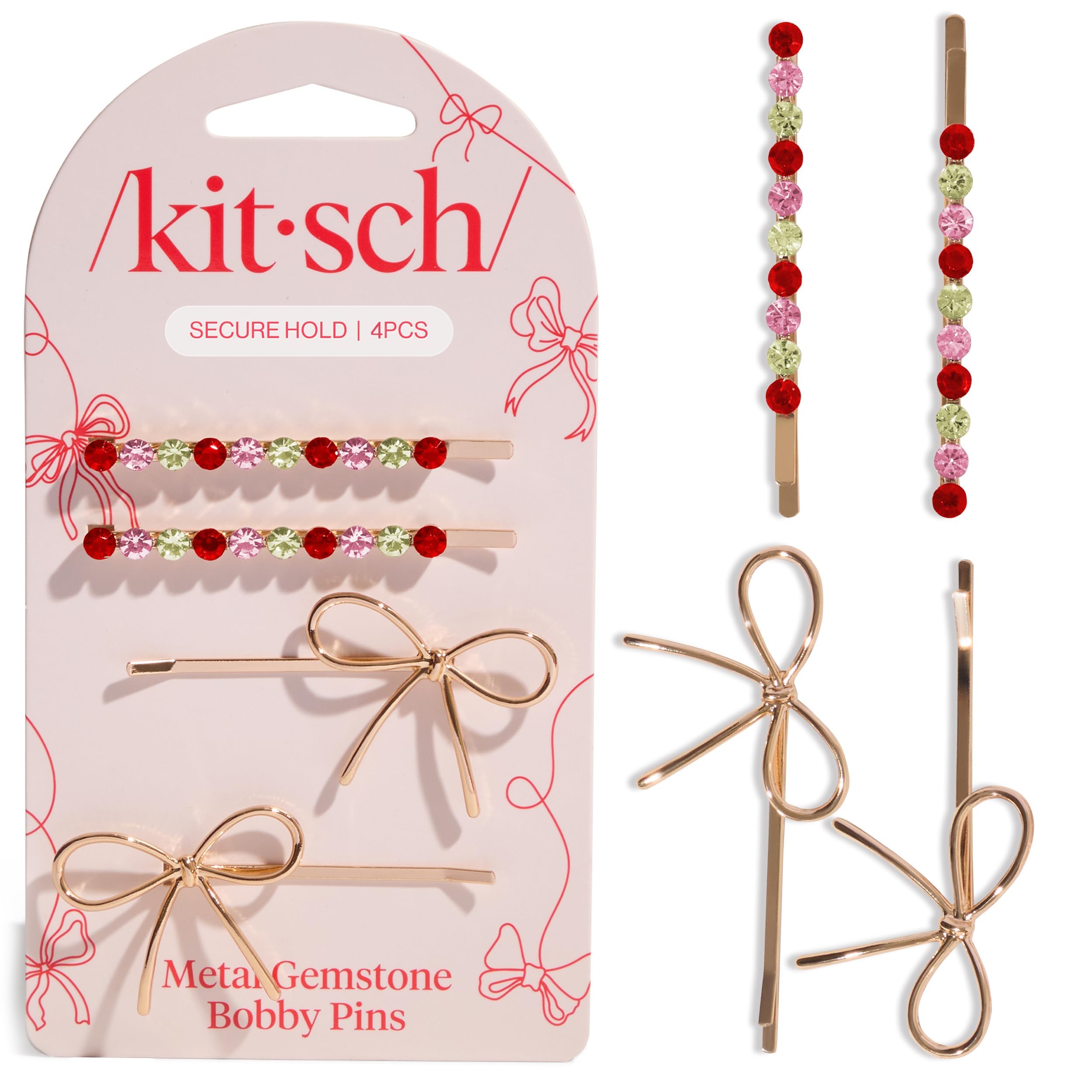 Kitsch Spiral Bobby Pins - Brown Hair Accessories -15 Kitsch Spiral Bobby Pins - Brown Hair Accessories -15