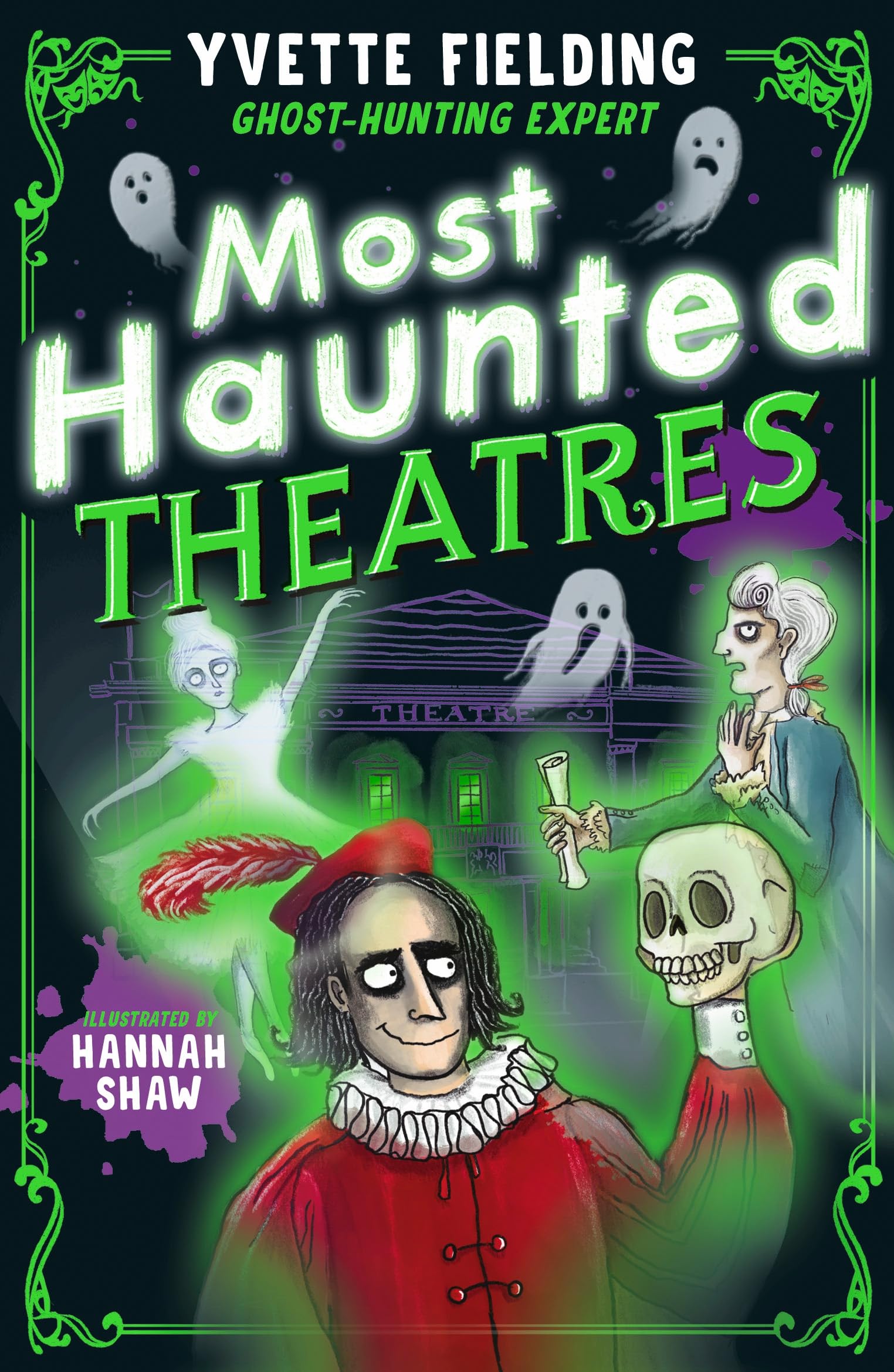 Signed Book Most Haunted Theatres by Yvette Fielding Paperback 2024 Ghosts