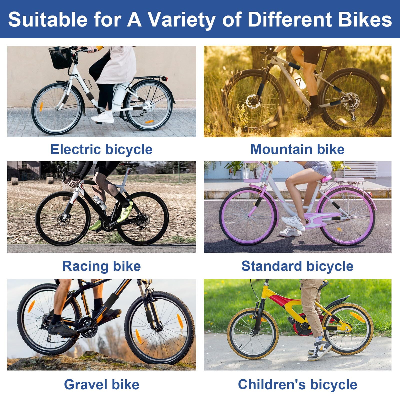 HFDONGL 4 Stück Fahrrad Rahmenschutz Fahrrad Transportschutz Carbon Rahmenschutz Fahrradträger Zubehör für Carbon Frame Protector