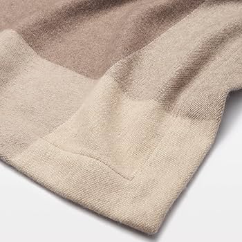 新品タグ付★無印良品 ウール カシミヤブランケットシングル　モカブラウン柄 81usxb1xK8L._AC_UF350,