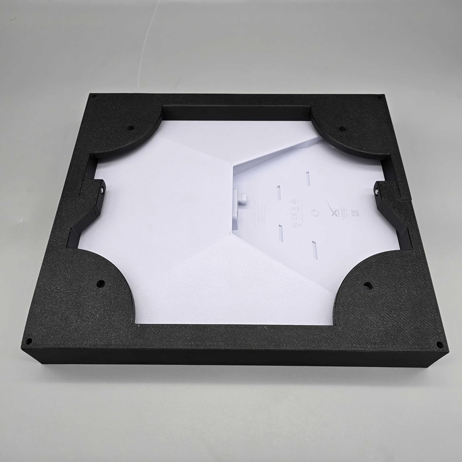 Flat Mount for Starlink Mini, 1.8" Low-Profile - Secure RV & Truck Dish Holder - High-Speed Aero Roof & Magnetic Starlink Mini Mount (Black, Bolts)