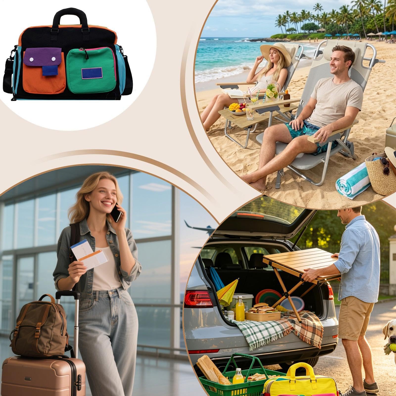 Borse Weekend Da Donna Organizer Da Viaggio Impermeabile Capiente