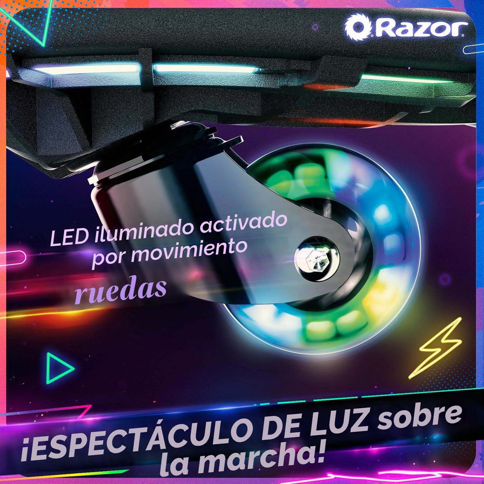 Razor Ripstik Ripster Lightshow Negro