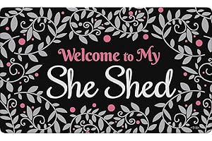 Toland Home Garden She Shed Welcome Getaway Door Mat
