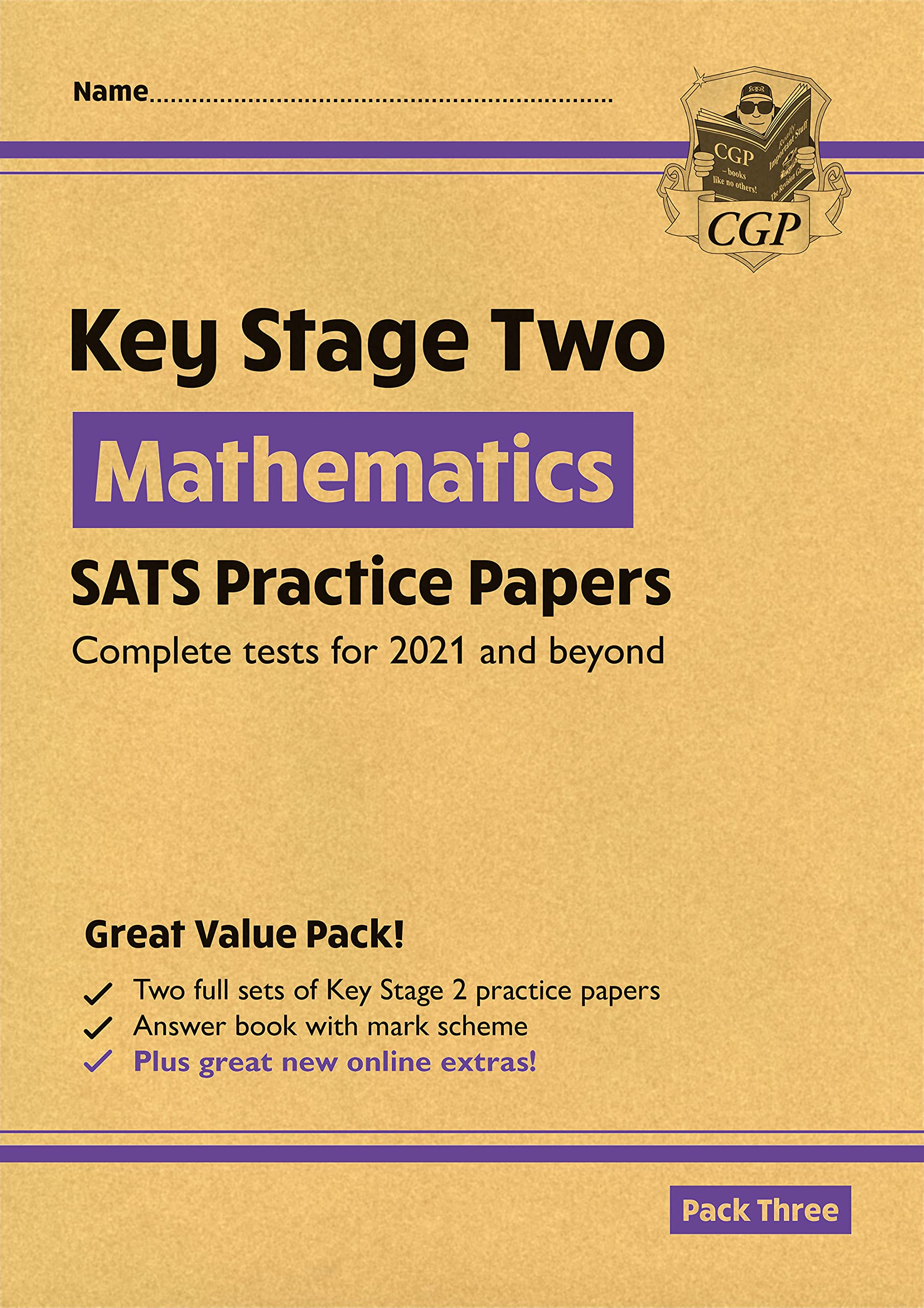 Coordination Group Publications Ltd (CGP) New KS2 Maths SATS Practice Papers: Pack 3 - for the 2022 tests (with free Online Extras)