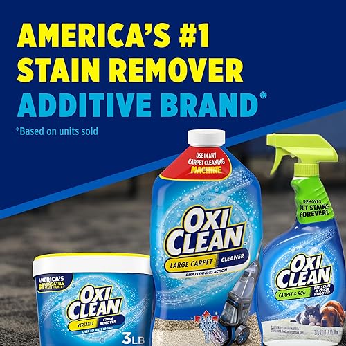 Miniatura 8 de OxiClean Solución líquida limpiador de alfombras grande para máquinas de limpieza a vapor, 64 onzas líquidas