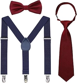 Retreez Vorgebundene Krawatte f/&uuml;r Jungen mit klassischem Anker-Muster aus gewebter Mikrofaser.