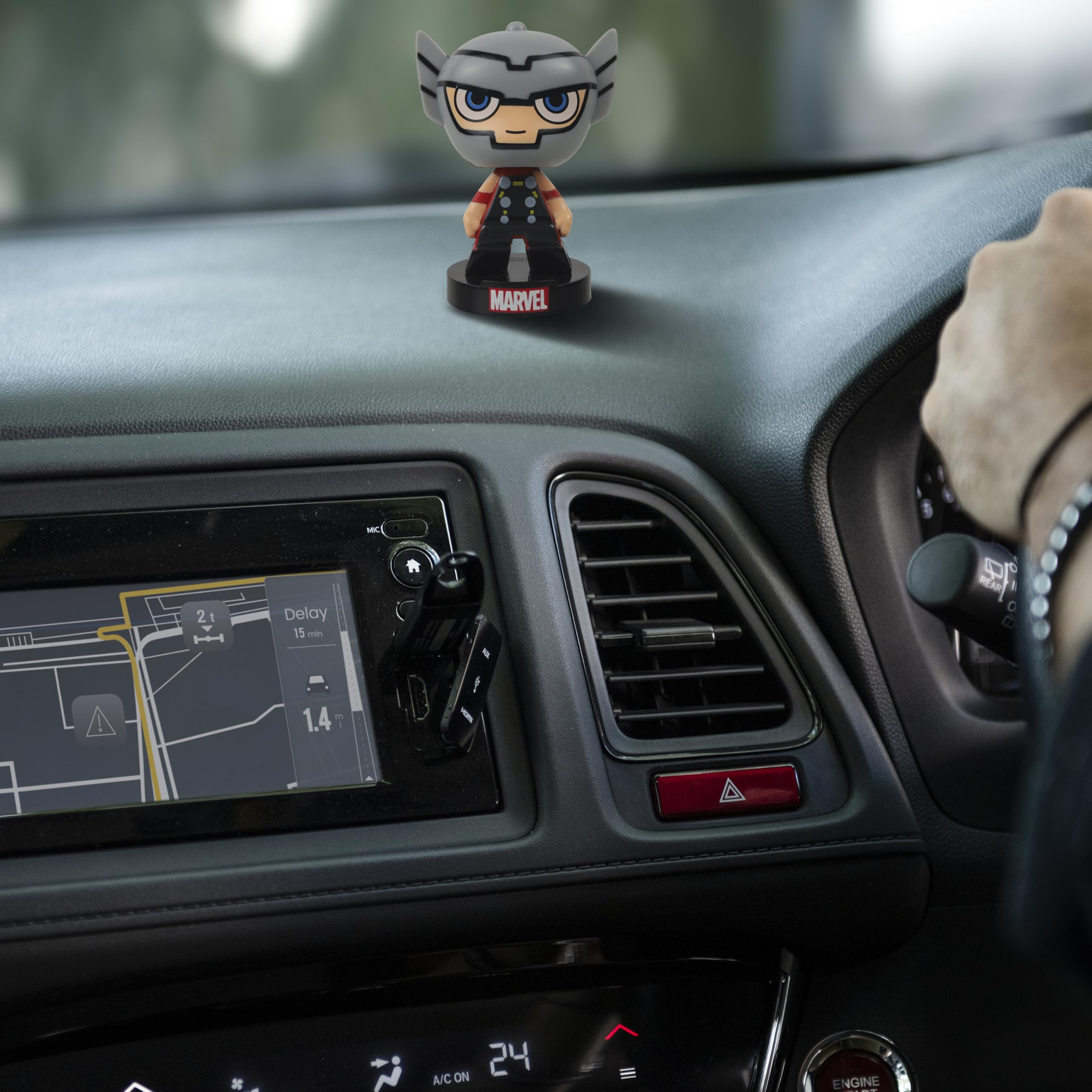 Marvel Avengers Super Hero Thor Limited Edition Bobblehead for Home Décor, Car Dashboard, Office Desk & Study Table (Pack of 1) (Plastic) - Image 2 thumbnail