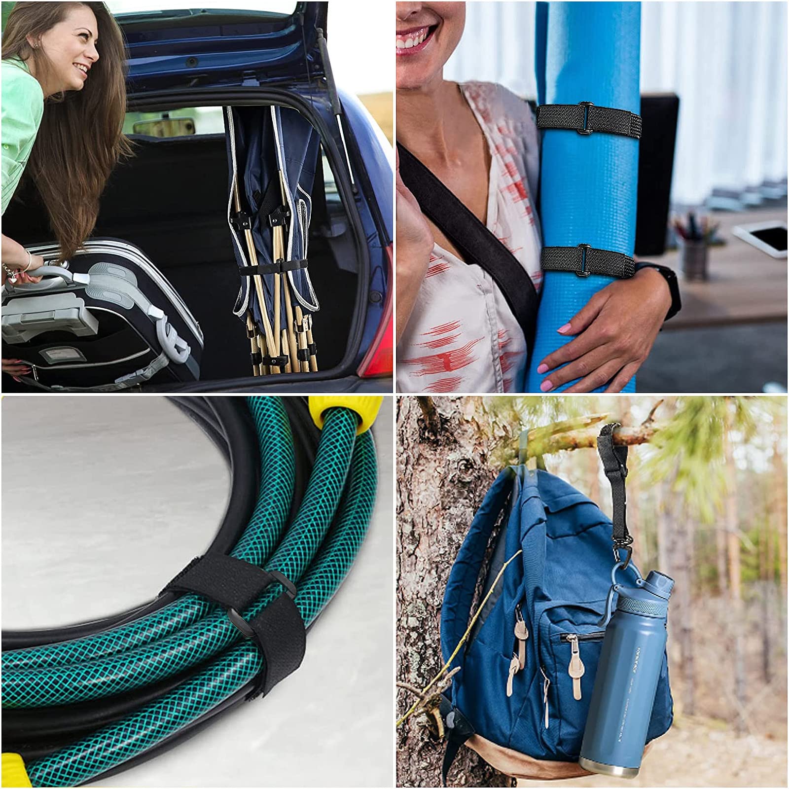 WSZJINB Sangles De Câble Réglables De 5m X 5cm Avec 10