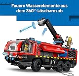 LEGO City Airport Fire Engine Truck Toy - Emergency Vehicle Model Kit w/ 4 Firefighter Minifigures - Birthday Gift Idea for 7+ Year Old Boys & Engineering Fans - 60499 - 5