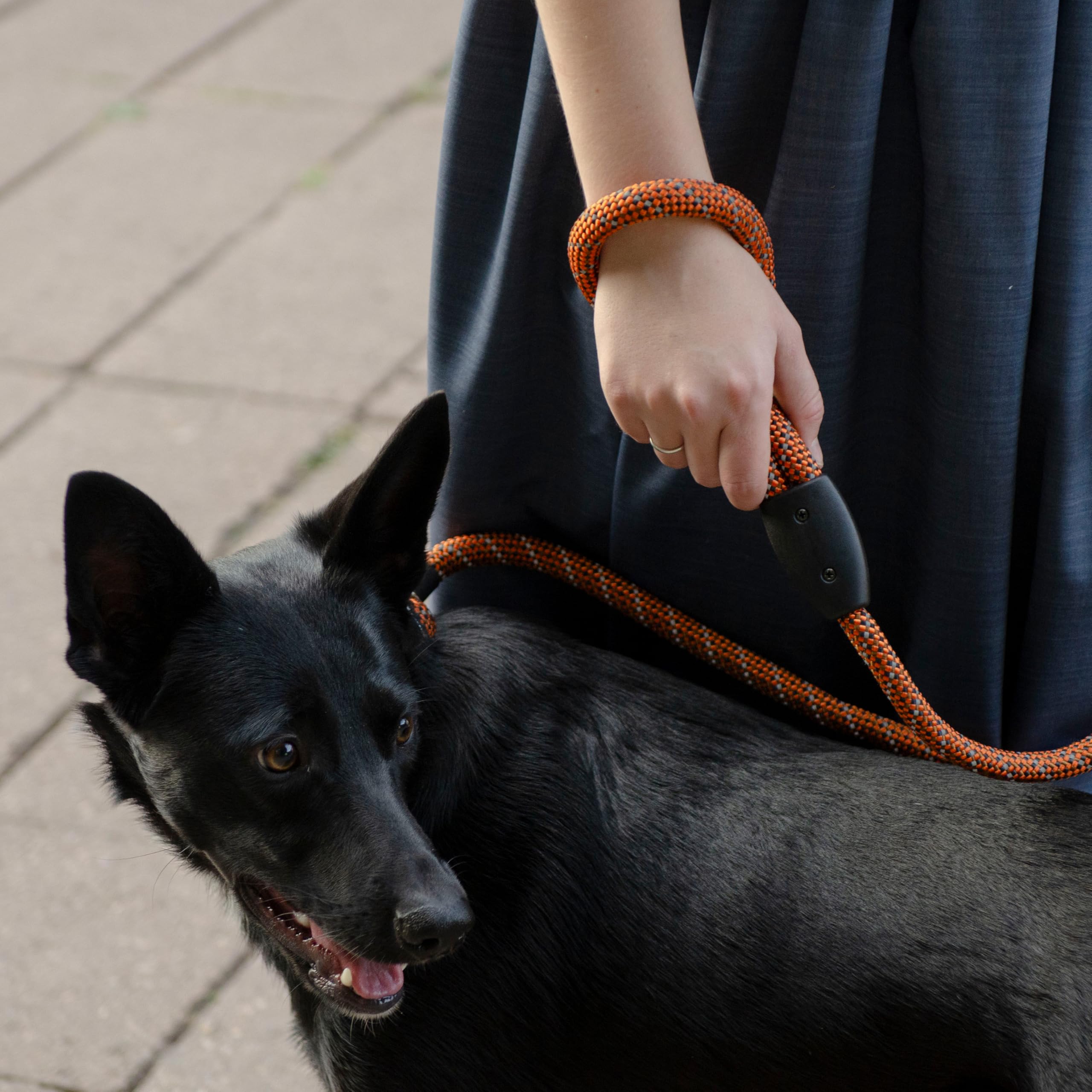 Ferplast SPORT REFLEX Dog Lead and Collar, Reflective Lead with Adjustable Semi-Choke Collar, in Nylon Cord - Image 3