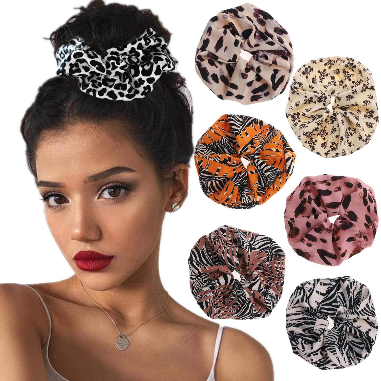 Amazon.com : Oversized Satin Jumbo Hair Scrunchies - 6Pcs Chiffon Large Hair  Scrunchies Elastic Hair Ropes Solid Color Ponytail Holder for Women (Mix  color #10) : Beauty & Personal Care