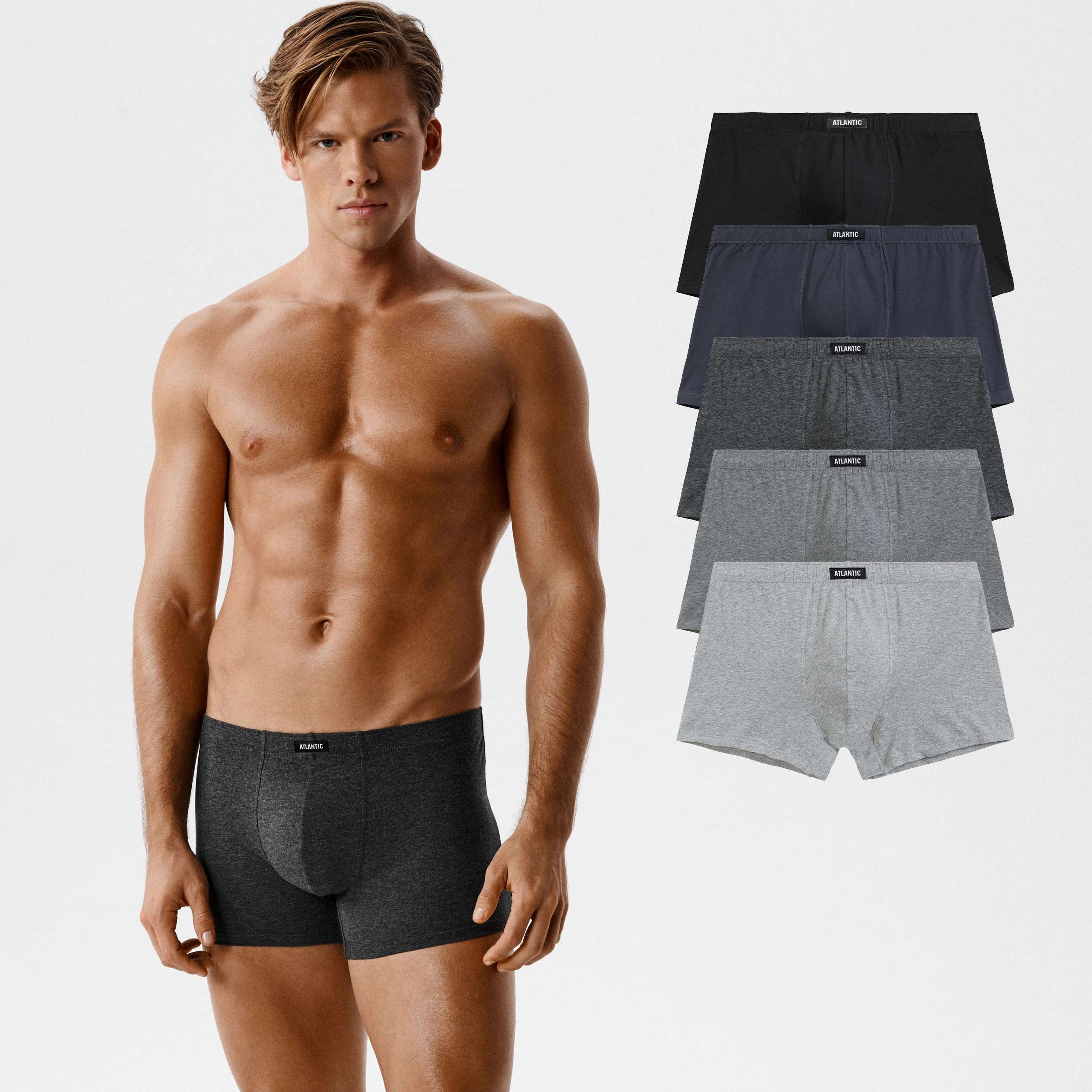 ATLANTIC UNDERWEAR 5er-Pack Herren Boxershorts