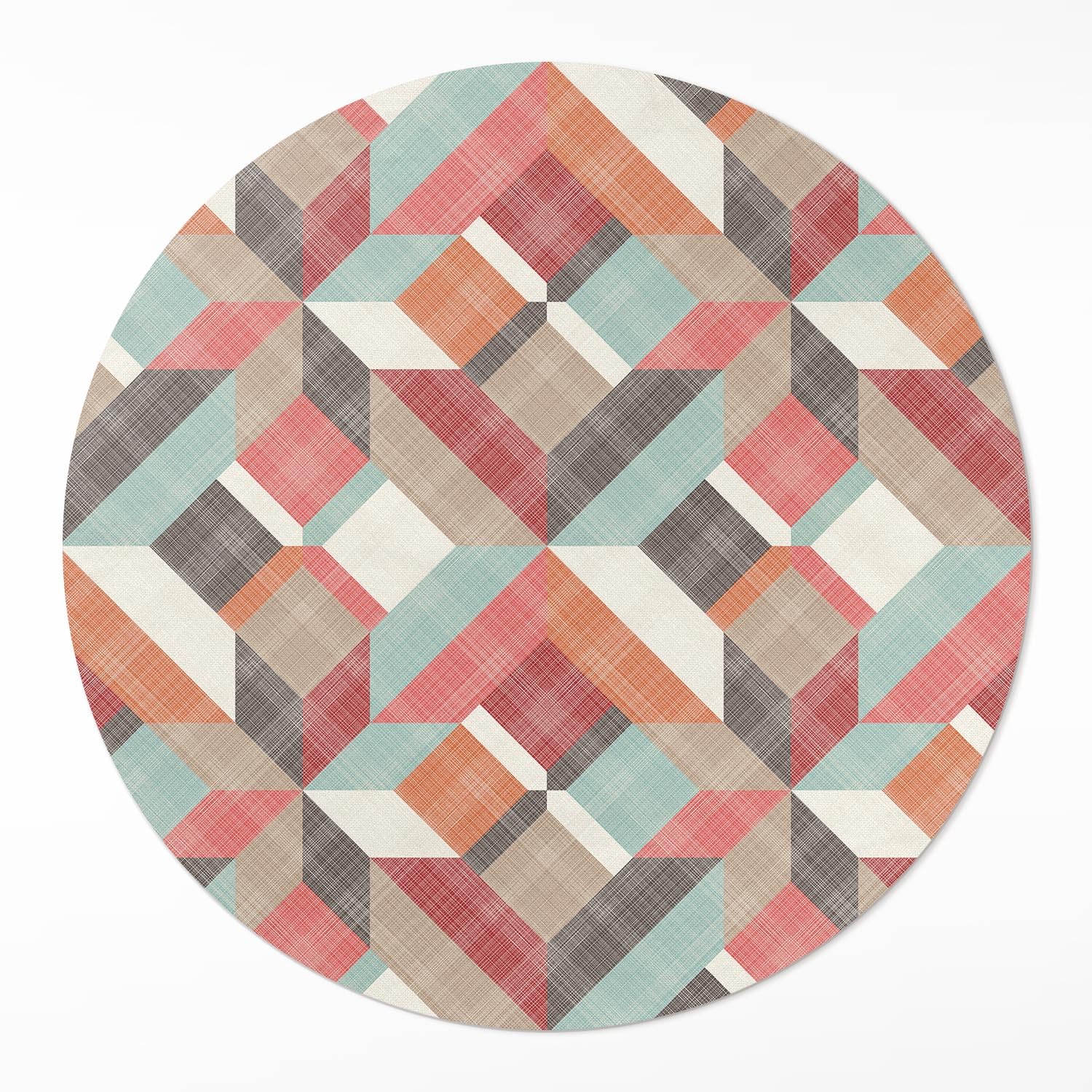 Tapis de sol intérieur rond anti-griffe pour protéger le parquet des animaux
