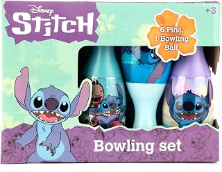 Disney-DCS-3411-FO Juego de Bolos, Color Various (Lilo & Stitch DCS-3411-FO)