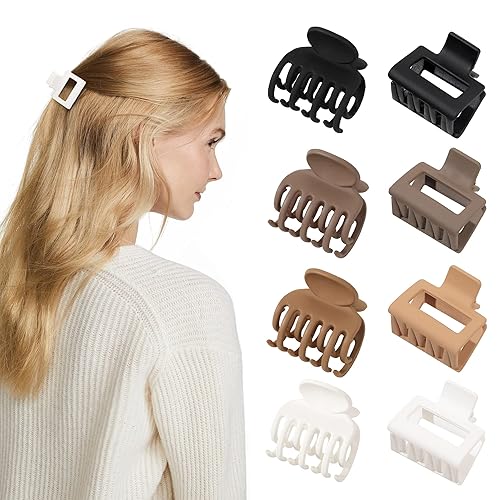 Miniatura 10 de Pinzas para el cabello para mujer, pinzas pequeñas para cabello fino de 1.57 pulgadas, mini pinzas para el cabello antideslizantes medianas pinzas