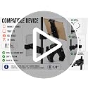 Image of Brolaviya Camera Super Clamp with Male 1 /4 inch-20 Screw Mount, Adjustable Crab Clamp for Photography Equipment, Monitor, LED Light, Action Camera, Fits 13-47mm Pipes, Rods & Bars