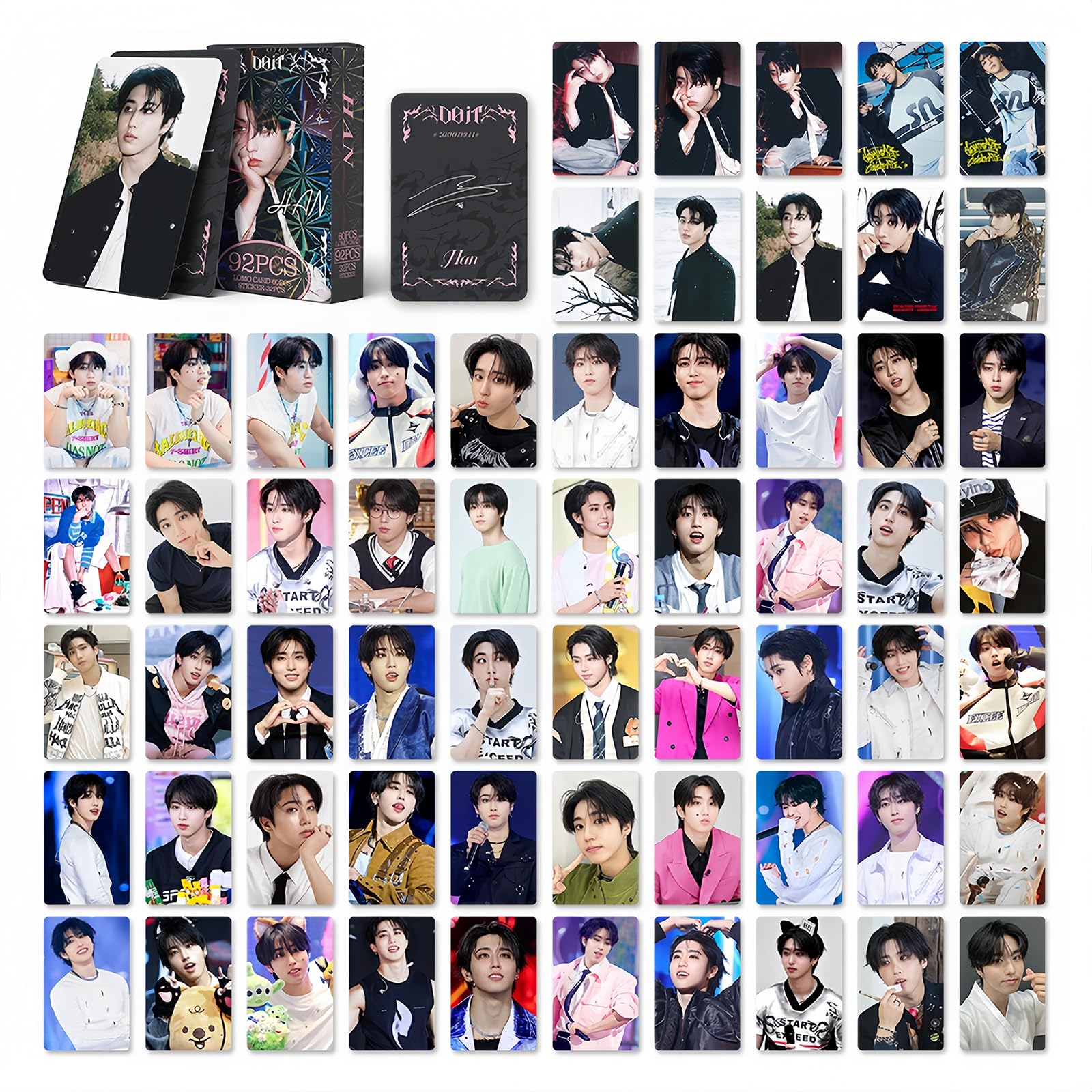 92 peças Stray Kids HAN Photocards DO IT Álbum HAN Cartões de