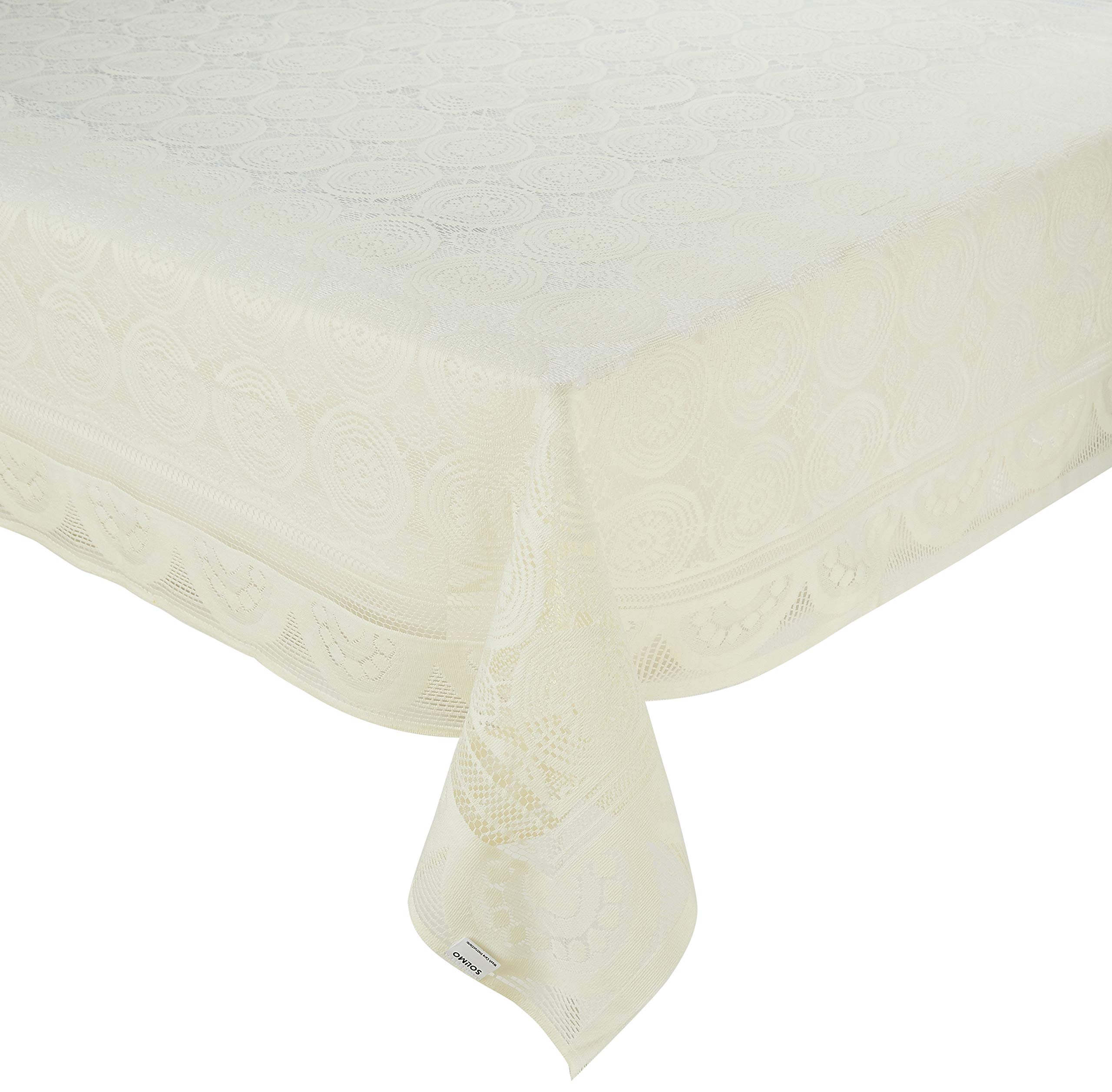 Amazon Brand - Solimo Centre Table Cover, Circles, Cream-Rectangular,Cotton,4 Seater (B07QSBDM2M) Amazon Price History, Amazon Price Tracker