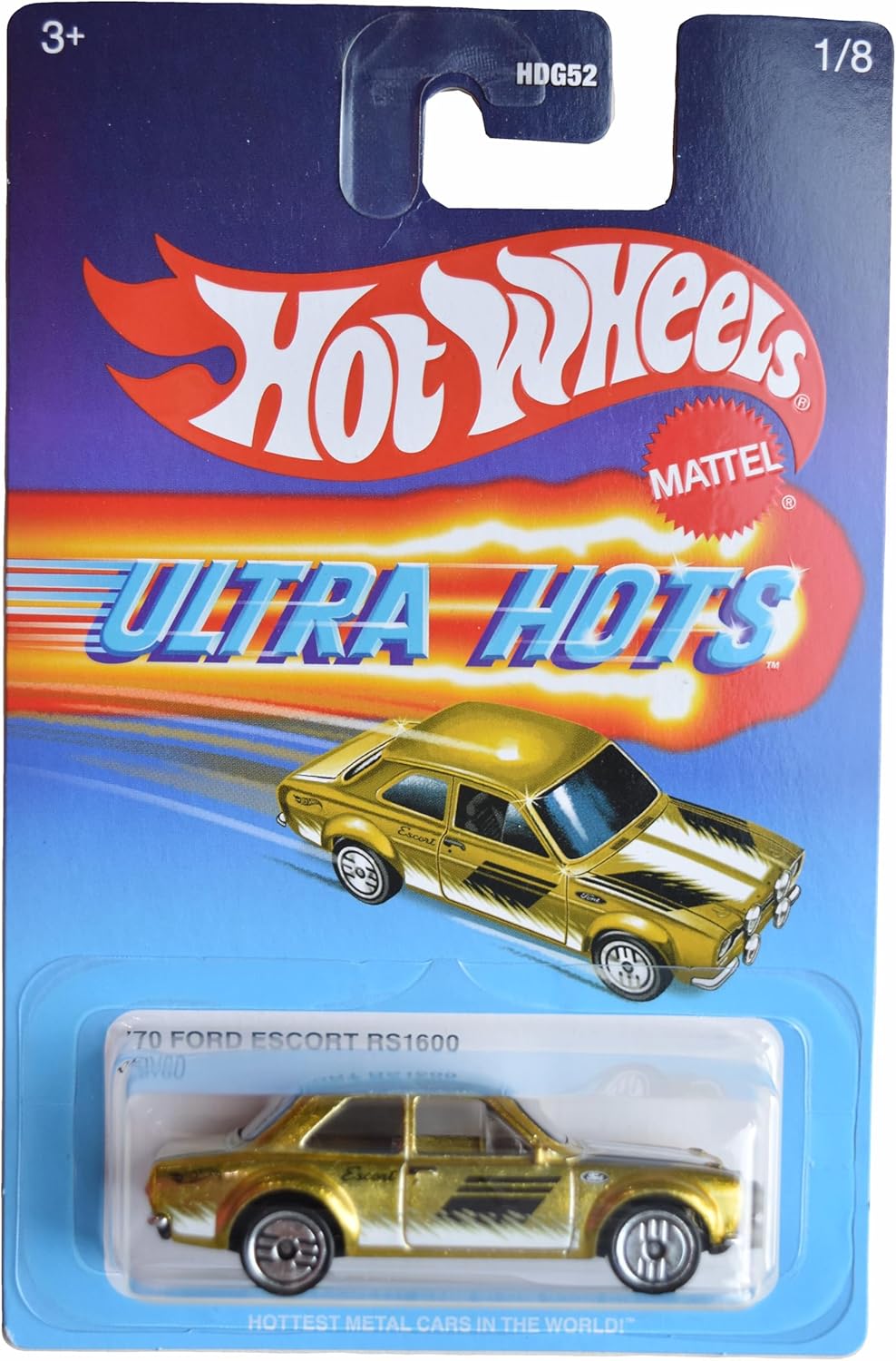 Hot Wheels Ford Escort RS1600, Ultra Hots [Gold] 1/8