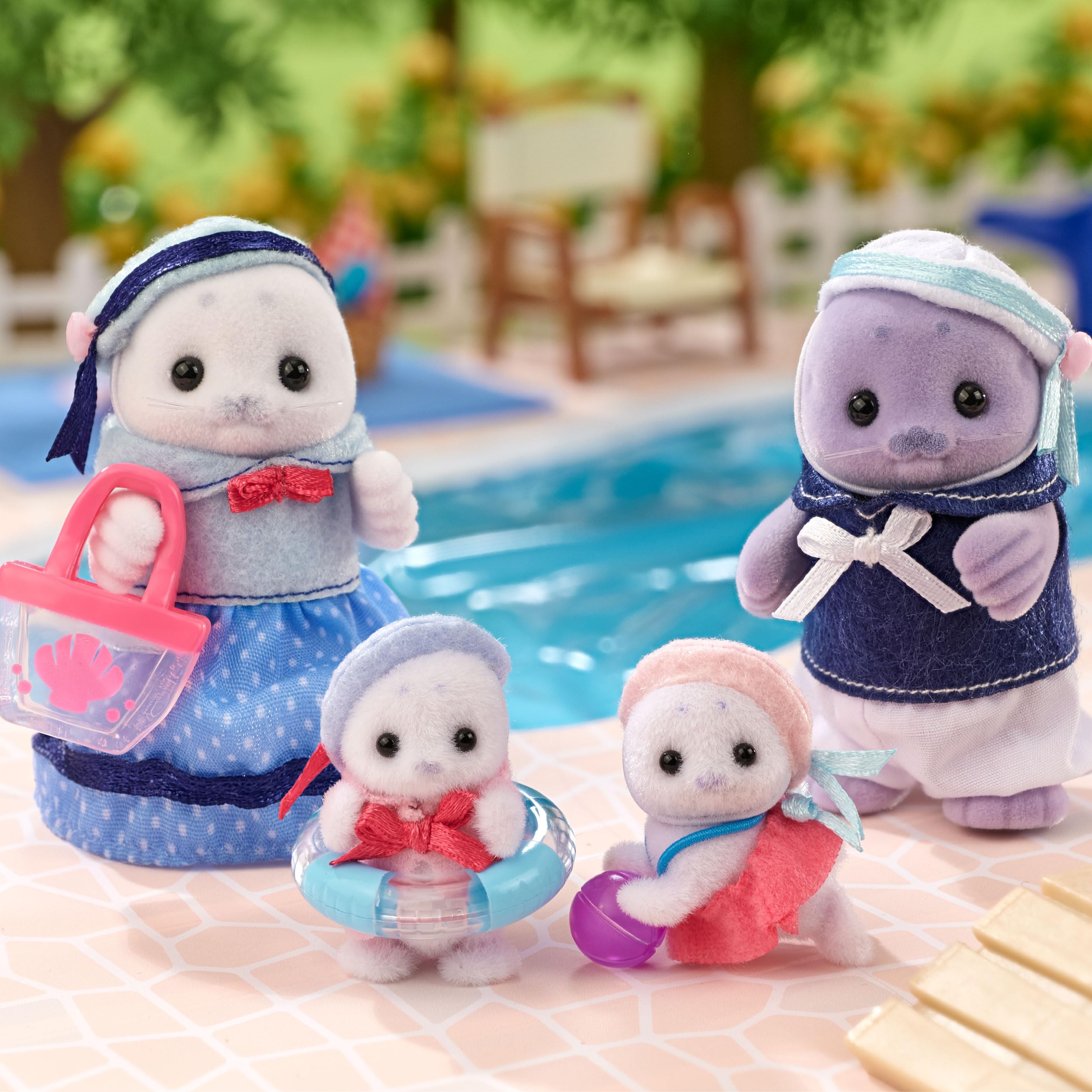 Sylvanian Families - 5759 Famiglia Foca - Set da gioco per case delle bambole