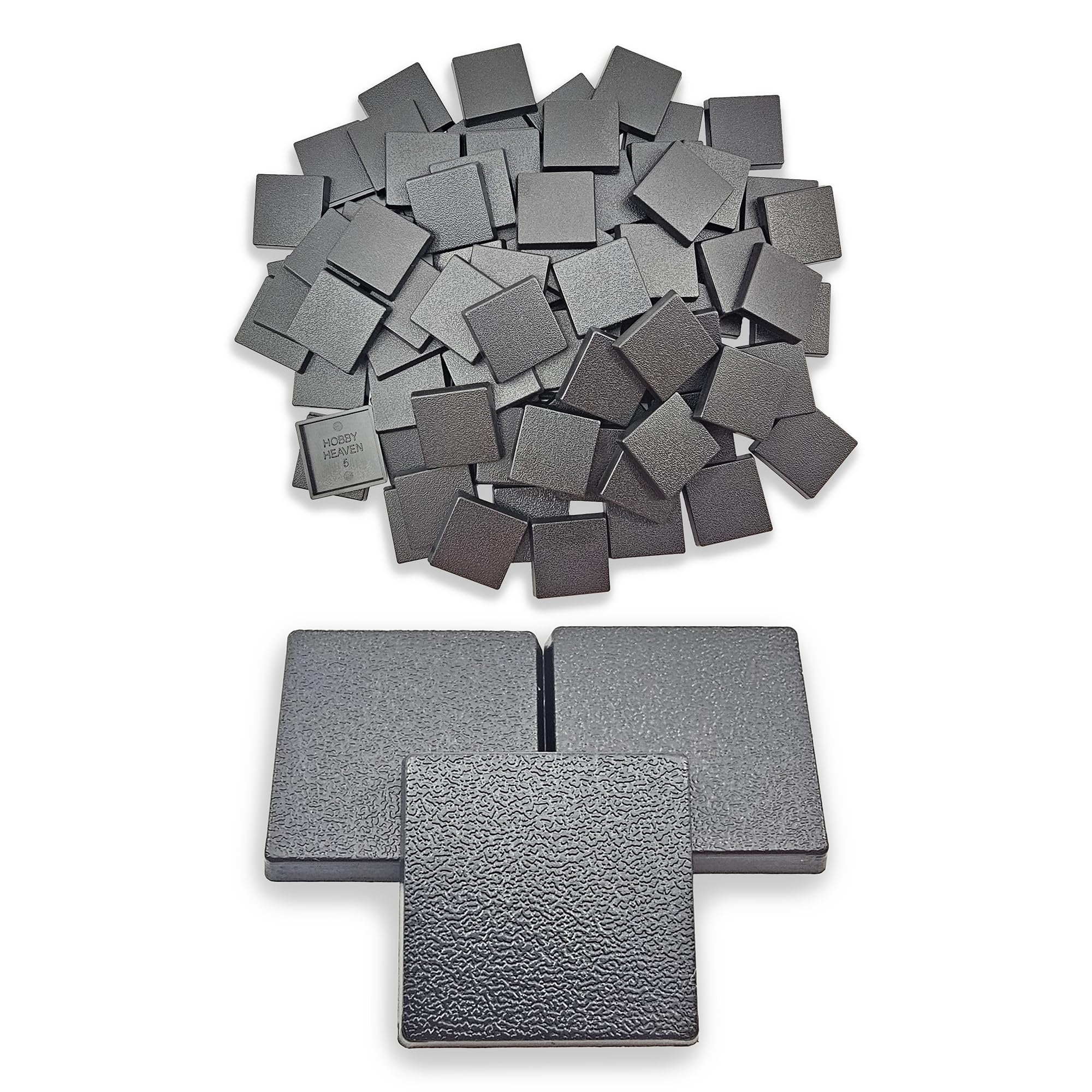 Hobby Heaven 25mm Square Plastic Wargaming Bases (100 pcs)