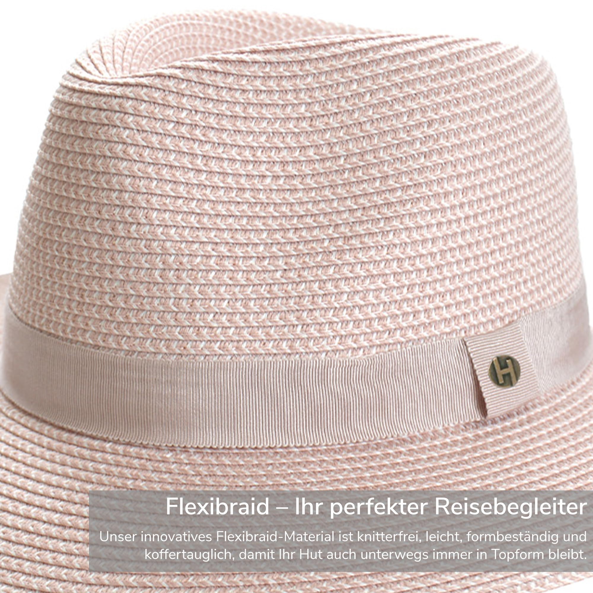 Serenity Fedora - Hochwertiger Sonnenhut für Damen und Herren - Sommerhut mit verstellbarem Elastikband - UV-Schutz 50+