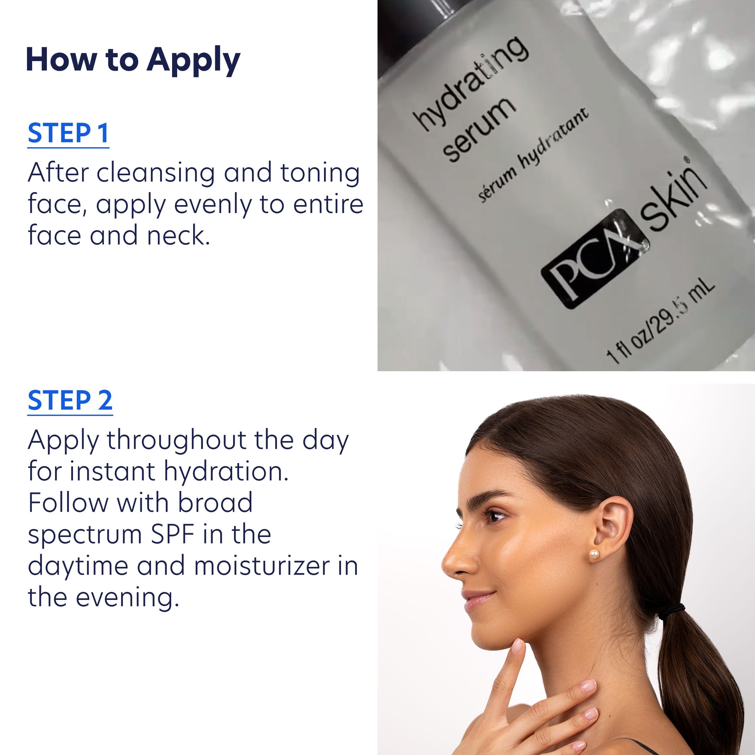 PCA SKIN Hydrating Serum, Sensitive Skin Face Moisturizer, Gently Nourishes and Hydrates Sensitive Skin, 1 fl oz Pump