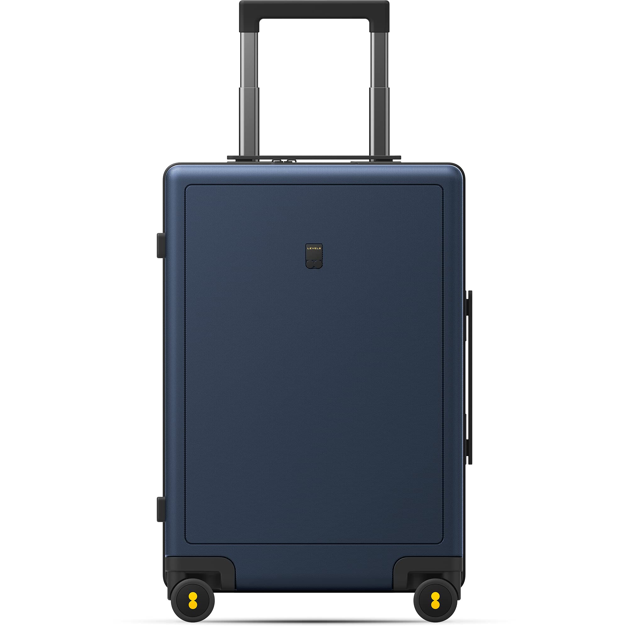LEVEL8 Valigia Bagaglio a Mano Elegante Micro Diamante Strutturato Design Valigie Trolley Rigido Valigia Grande con Rotelle Girevoli e Lucchetto TSA Integrato 66x44.5x26.5CM, 67.9L, Blu