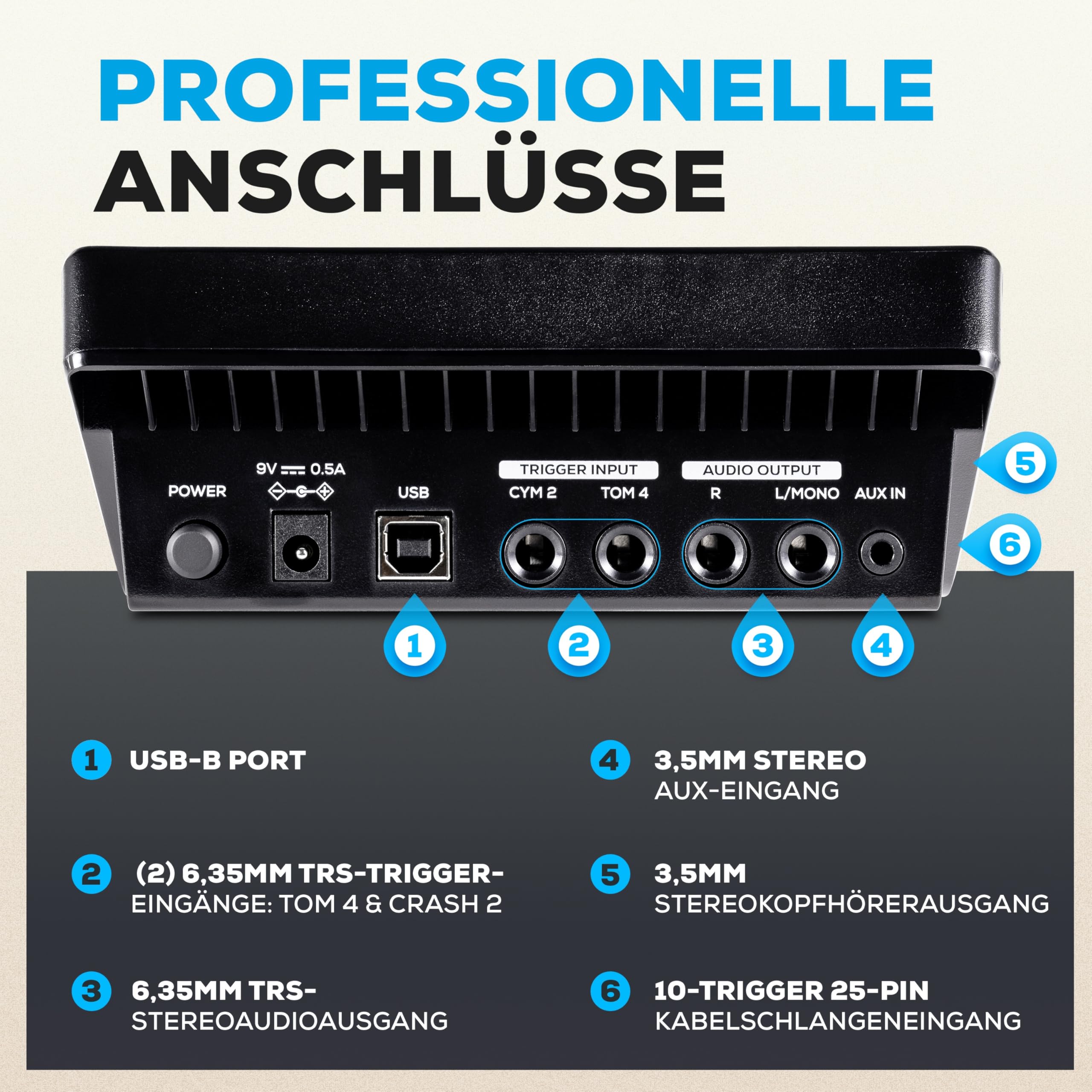 Alesis Nitro Pro Schlagzeug Elektronisch mit leisen Dual Zone Mesh Pads, 500+ authentischen BFD-Sounds, Bluetooth, Drumeo, USB-MIDI, Double Kick kompatibel