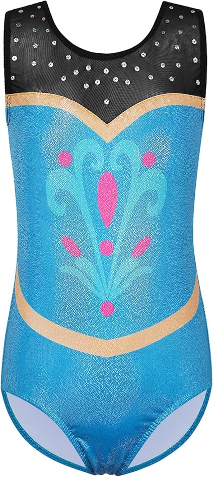 HUAANIUE Mädchen Gymnastikanzug - Ärmelloses Tanzkostüm Für Kinder 3-14 Jahre