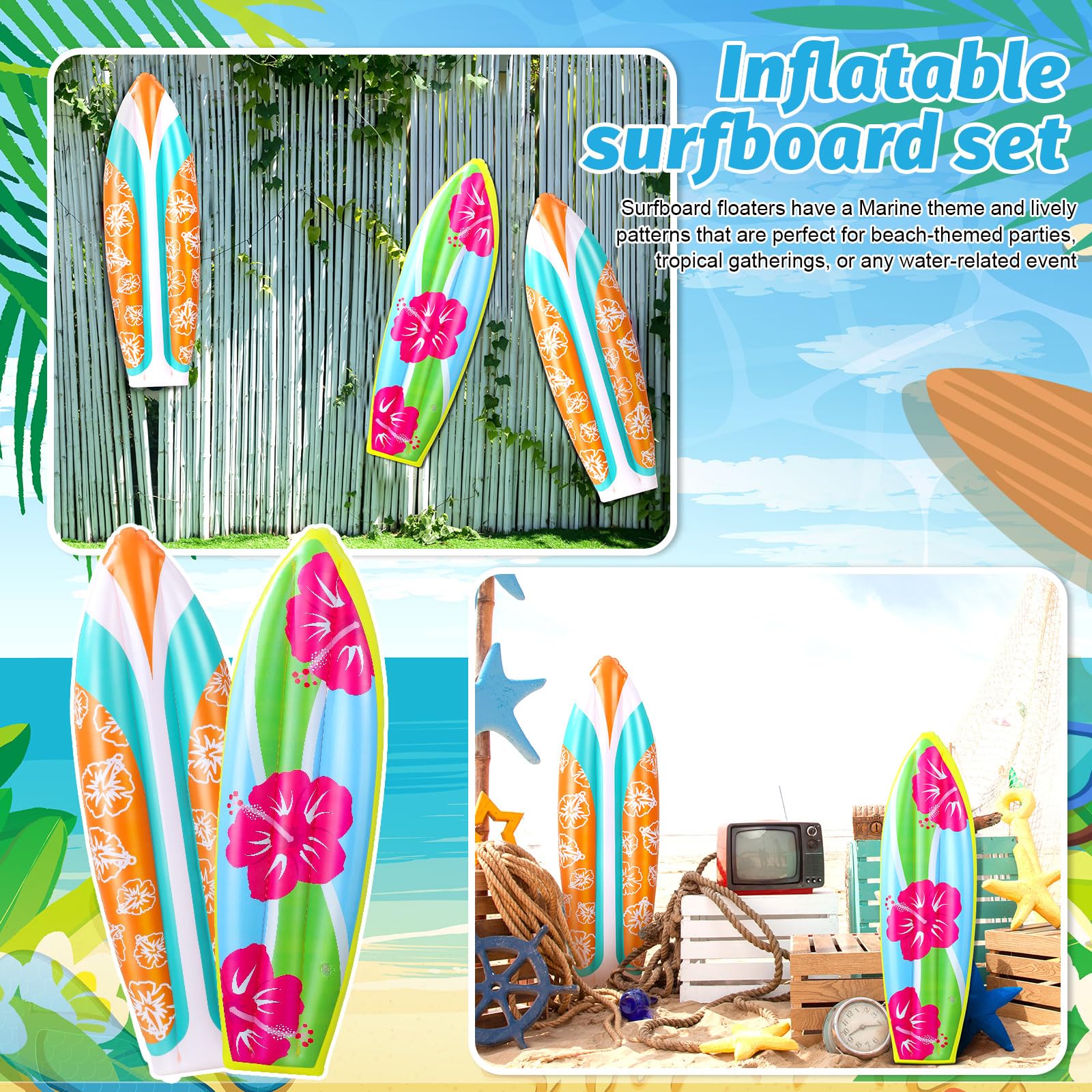 Amazon.com: JellyArch 4 Pcs 36 Inch Inflatable Surf Board