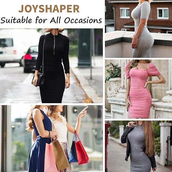 JOYSHAPER Women's Full Slip for Under Dresses Skirt Camisole Dress Slip Shapewear Deep V Slip Body Shaper