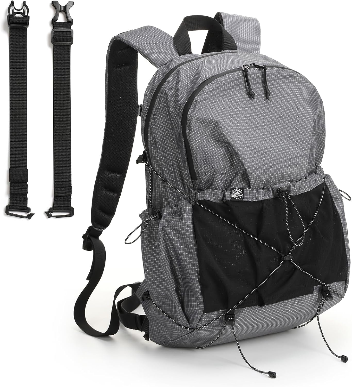 Small Backpack for Women Men Lightweight Travel Backpack Waterproof Hiking Daypack Casual Outdoor Backpack for Daily Use (Grey)