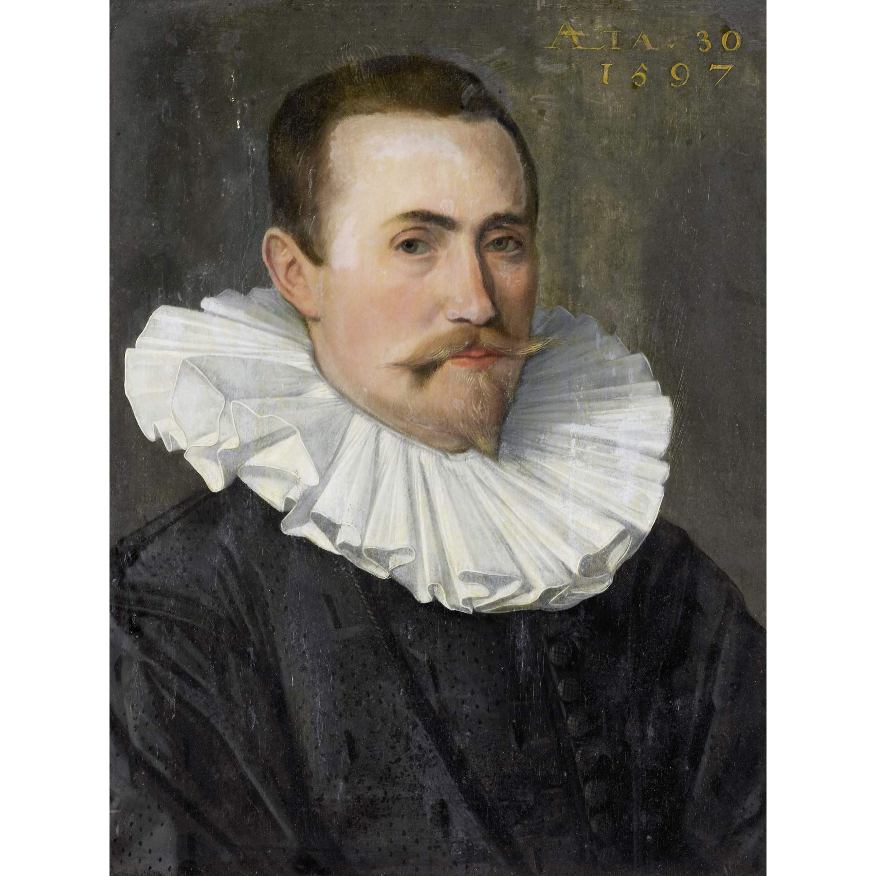 Artery8 Portrait Of A Man 1597 Painting Large Wall Art Poster Print Thick Paper 18X24 Inch