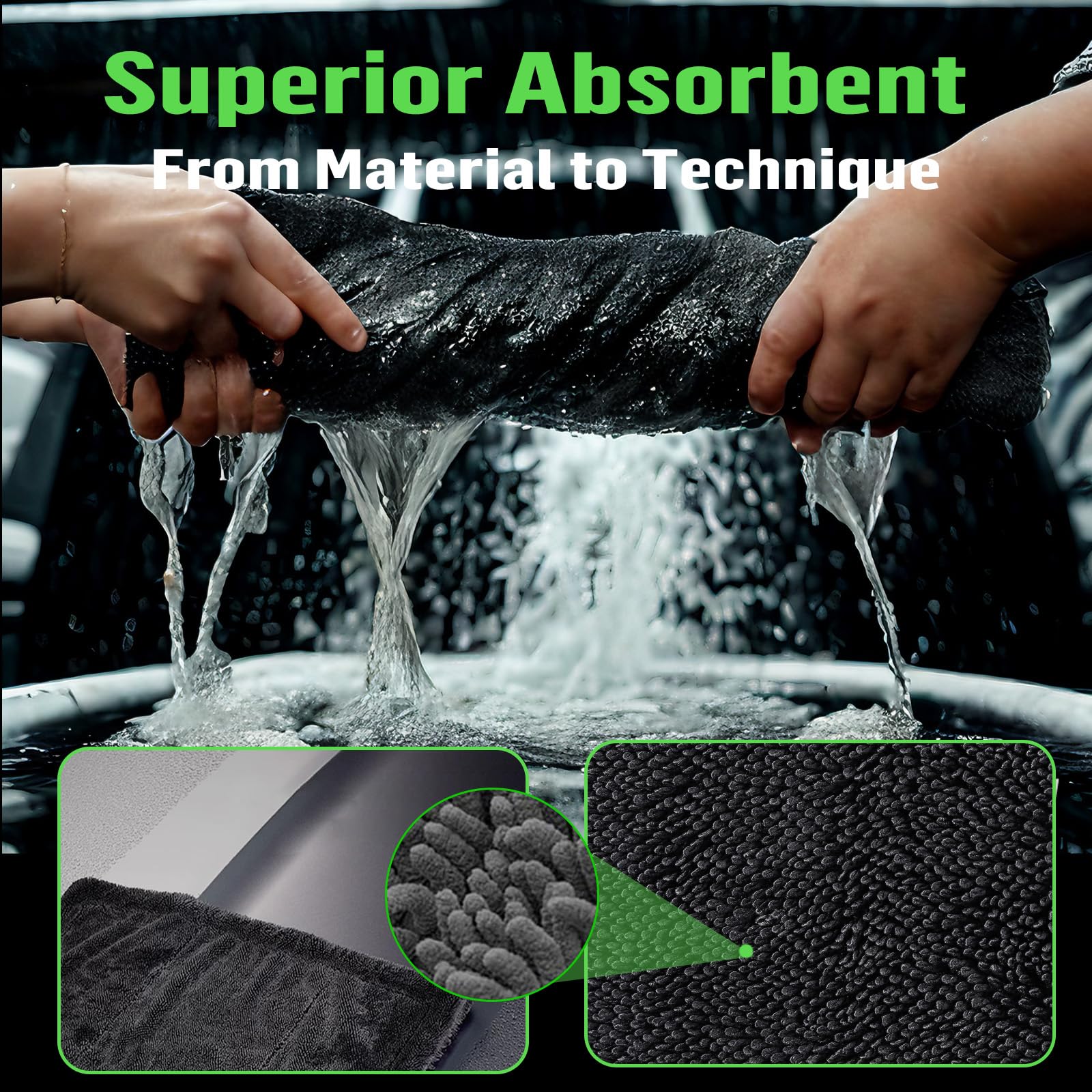 Shiny Bath Wipes XXL Trockentuch Dusche Fast Dry Auto Trockentuch - Bild 6 von 26