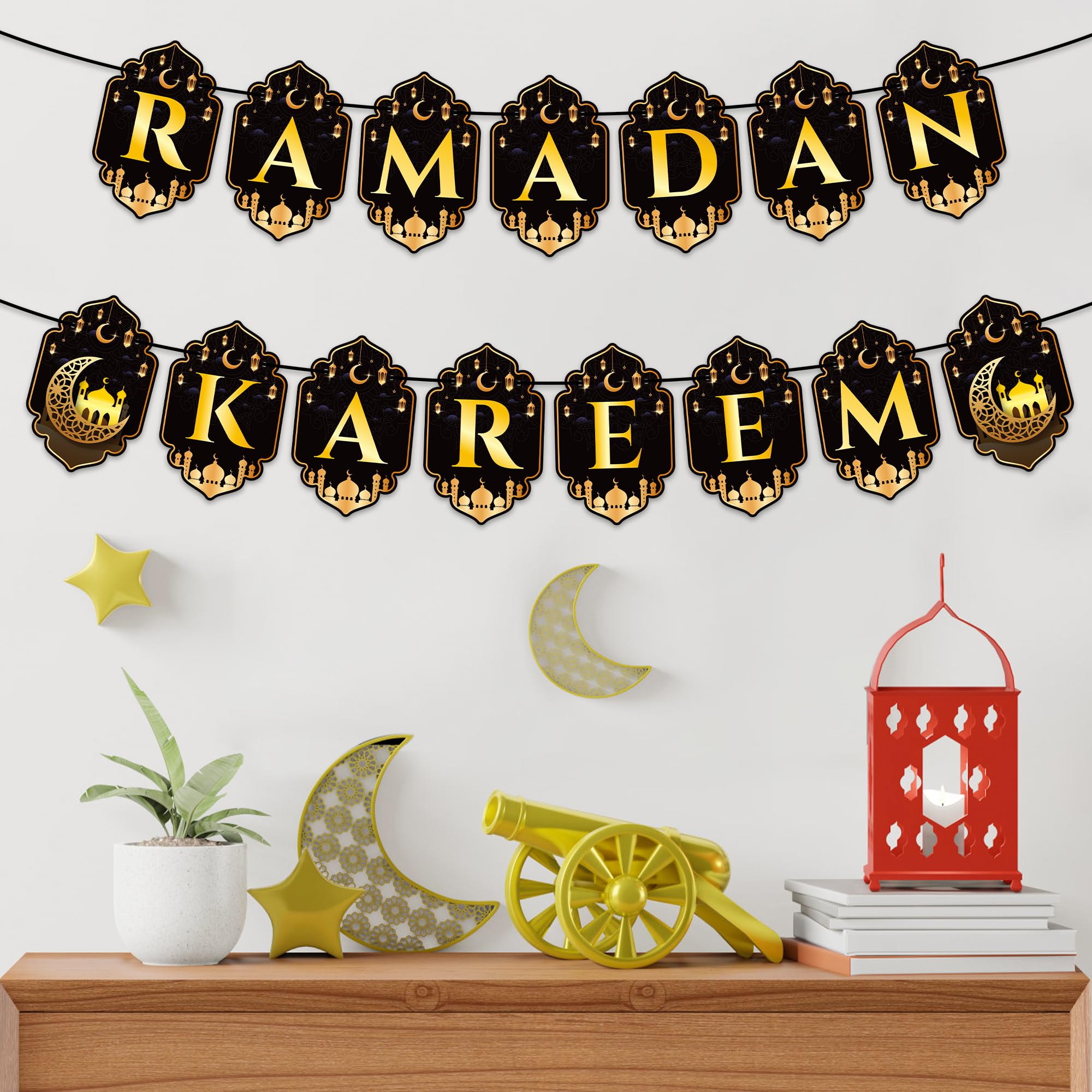 WATINC Ramadan Mubarak Party Decorations - Image 4