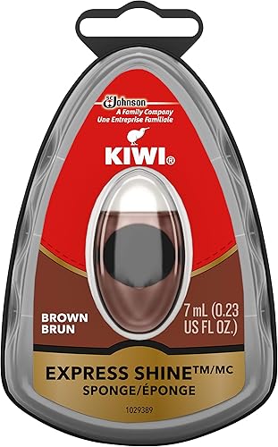 KIWI Express Shine Esponja, marrón, 0.23 oz (1 esponja)