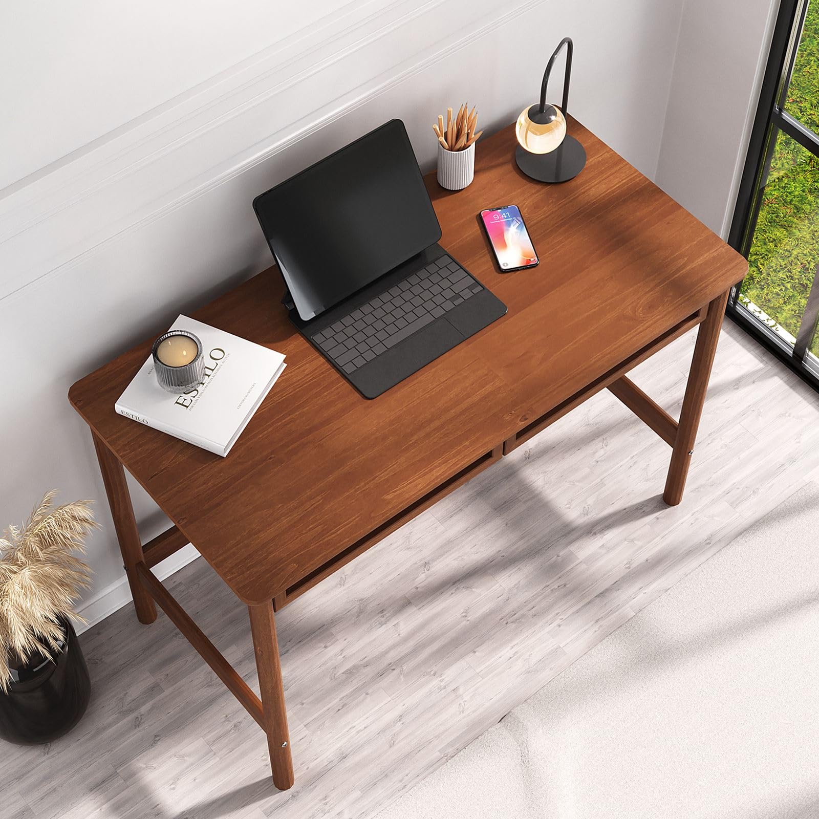 Klassiek Bureau Leer Bruin bij