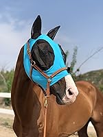 Vista 10 de Máscara de mosca de caballo, súper cómoda, máscara de mosca de caballo, máscara elástica con orejas, solo hacemos productos que les gustan a